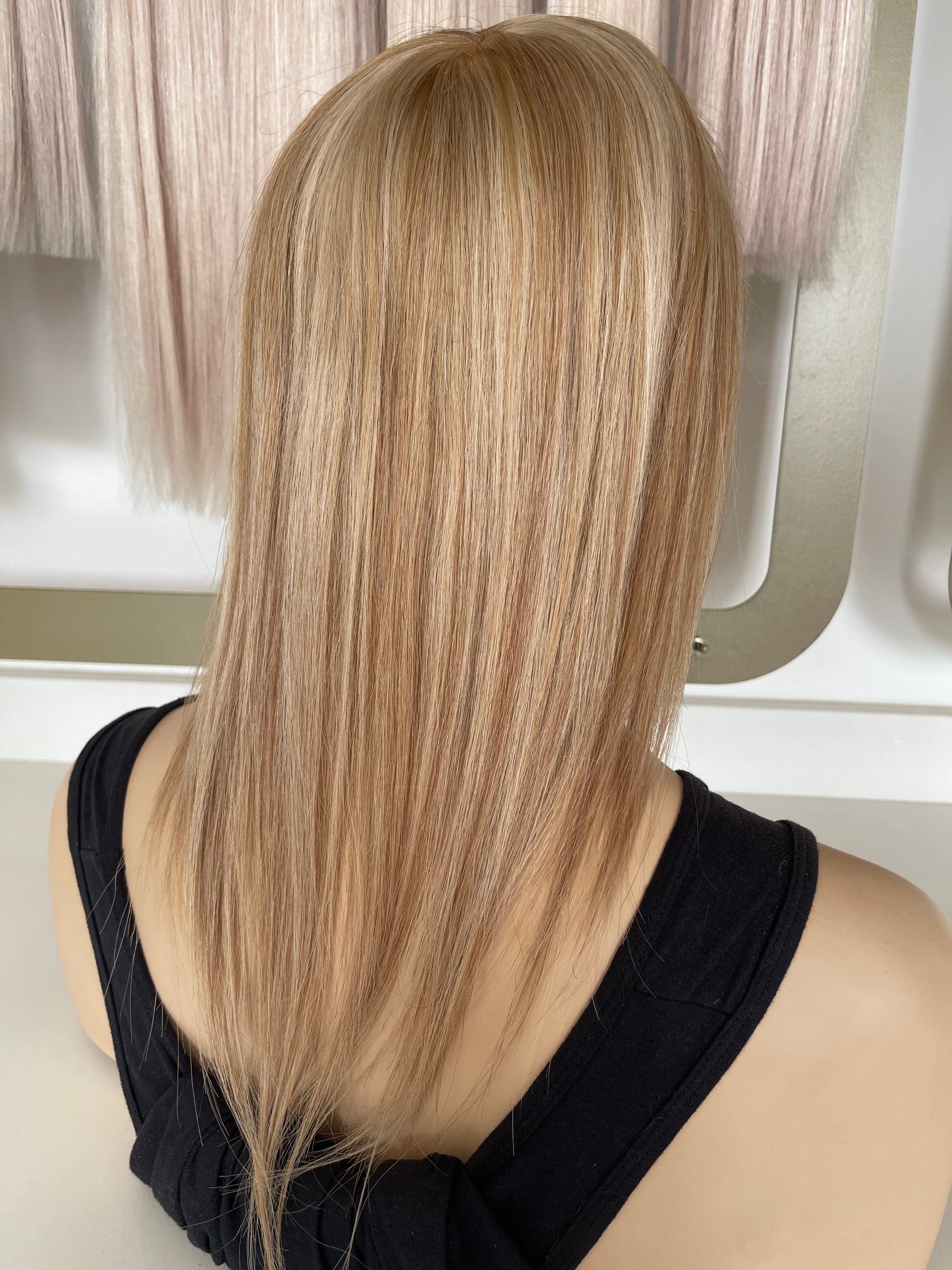 Crown Topper Clip-In - Vanilla Cream - (#60/20) - HD Silk