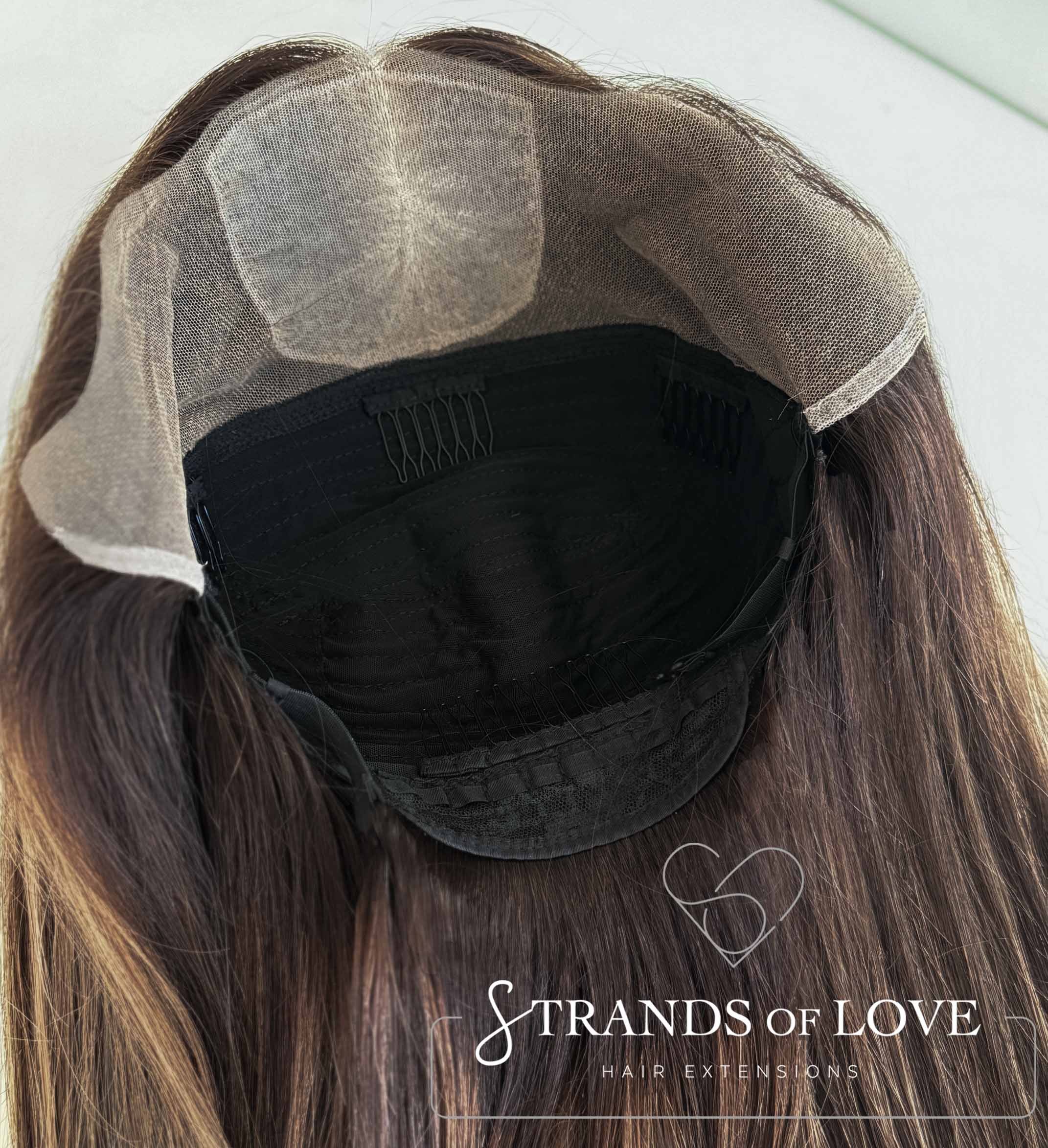 ASHLEY - Full Wig - Choc Cinnamon Highlight (#2/10) - SKIN top with lace front
