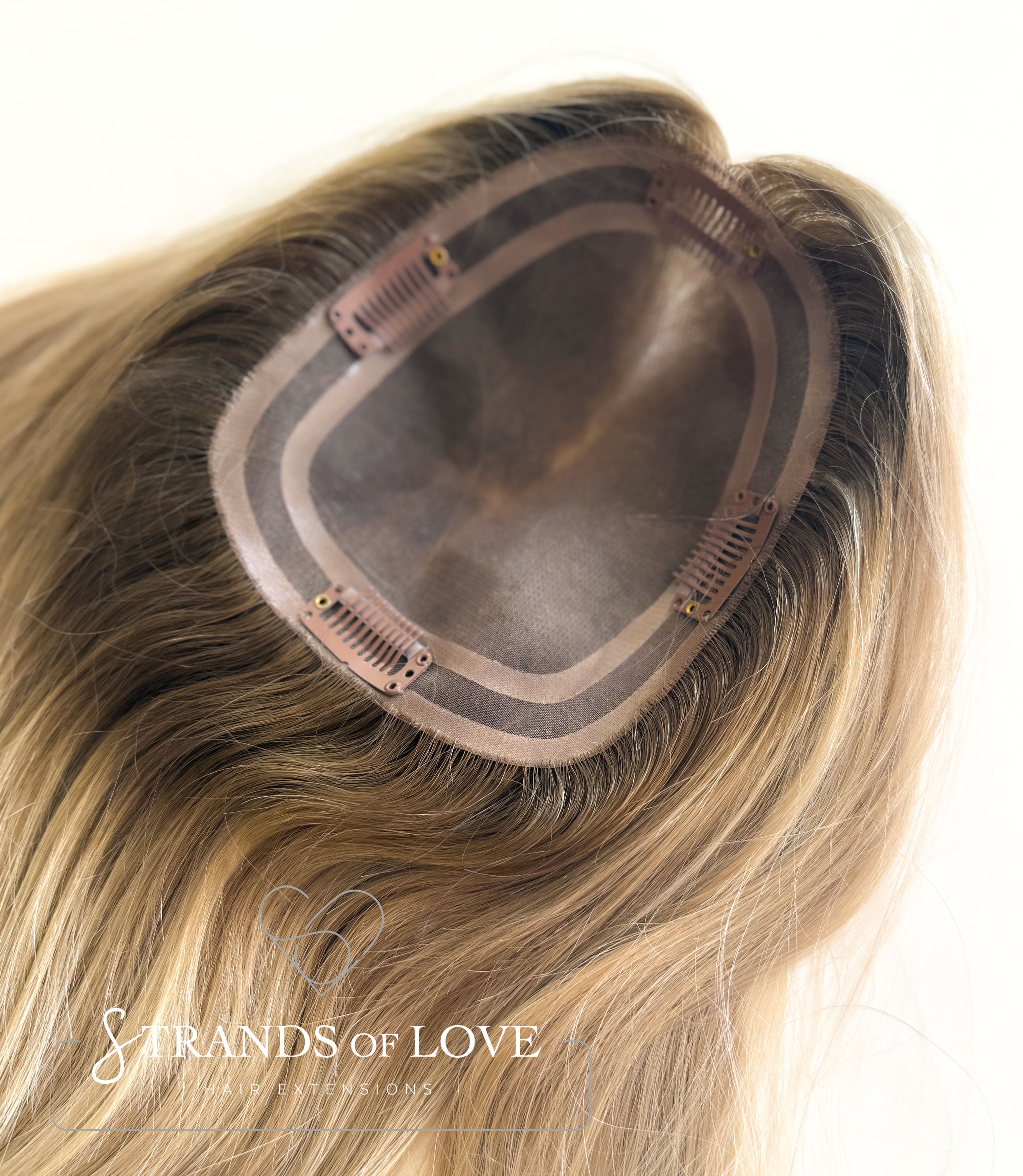 Crown Topper Clip-In - Butterscotch Balayage - (#10-20) - Mono