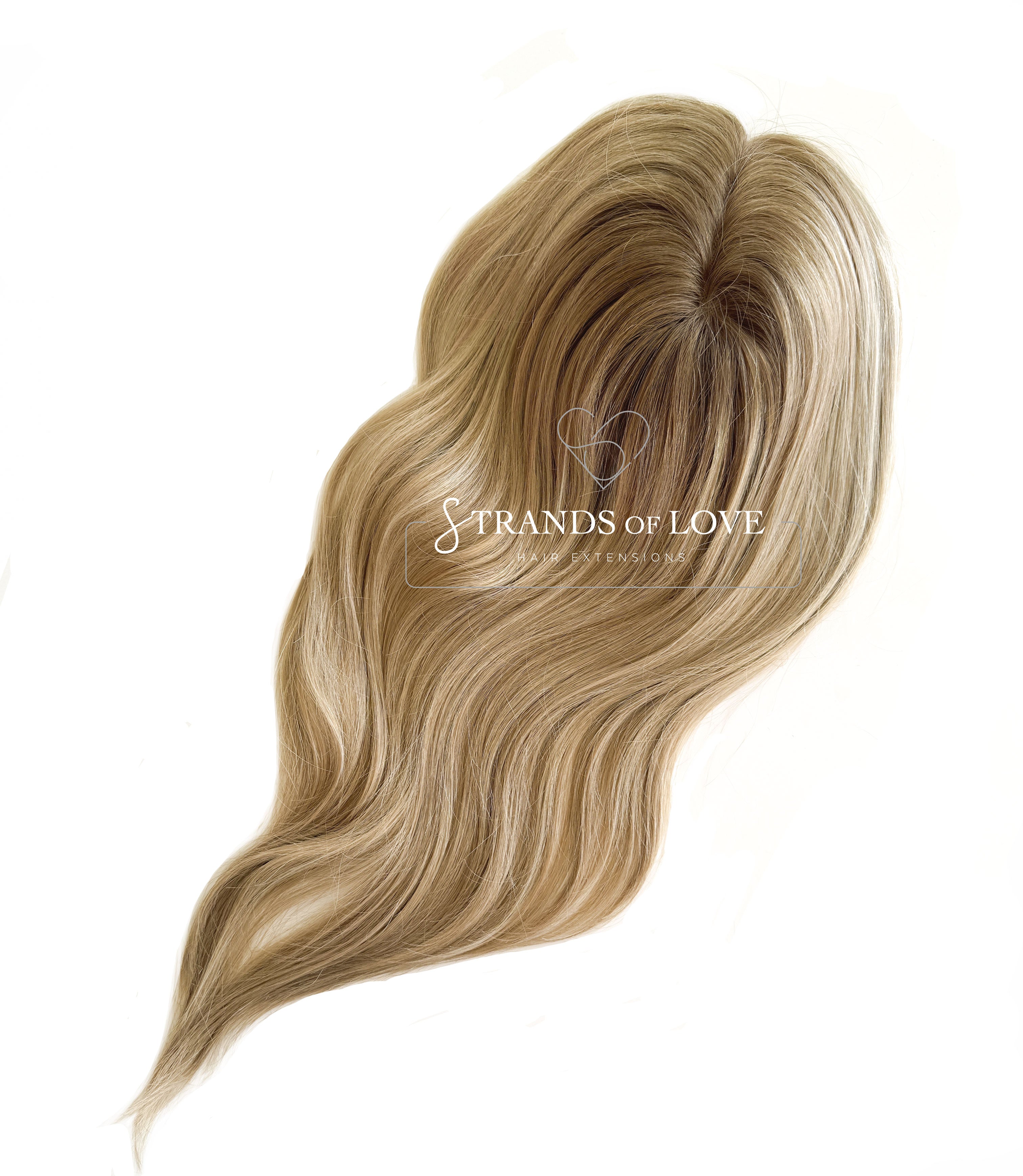 Crown Topper Clip-In - Butterscotch Balayage - (#10-20) - Mono