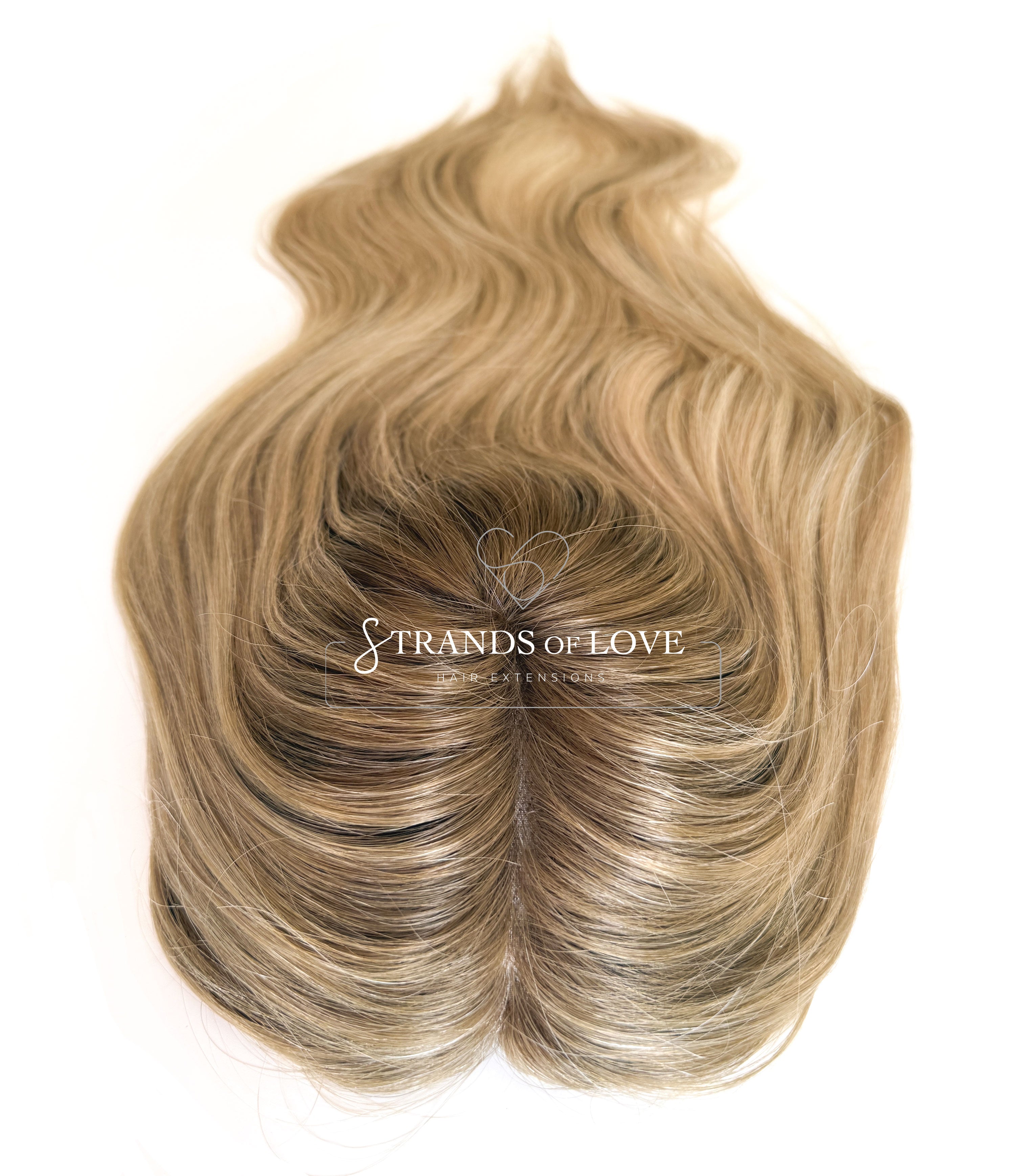 Crown Topper Clip-In - Butterscotch Balayage - (#10-20) - Mono