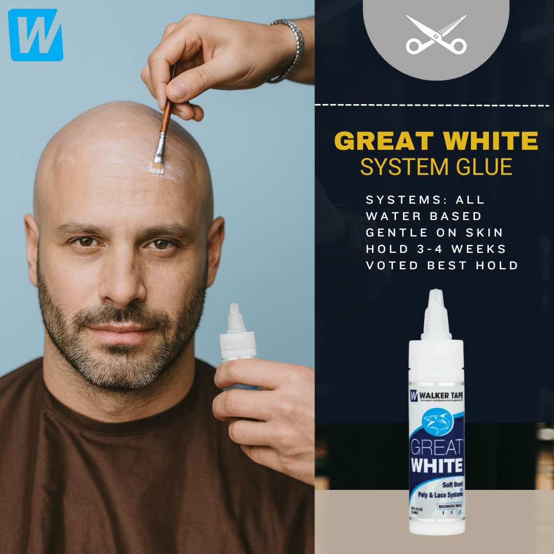 Men's Non-Surgical Hair System GREAT WHITE GLUE