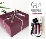 STEAMPLUS hair straightener + SOL Shampoo & Conditioner + Scrunchie GIFT SET