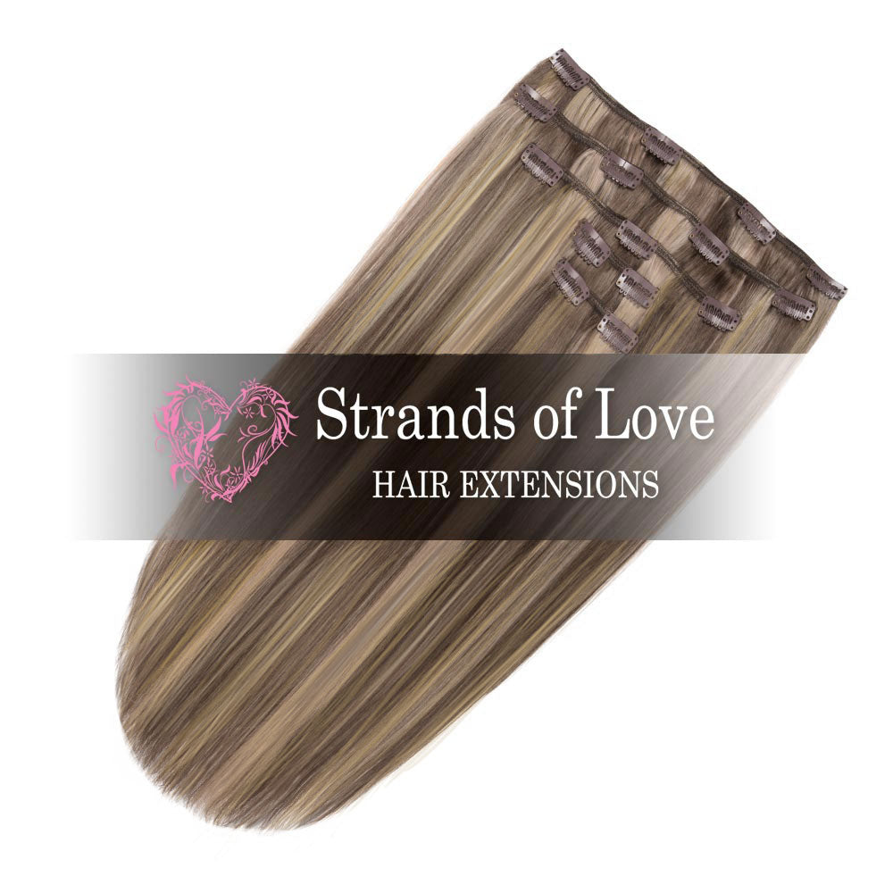 Classic Clip-In Hair Extensions - Caramel Swirl (#24/7)