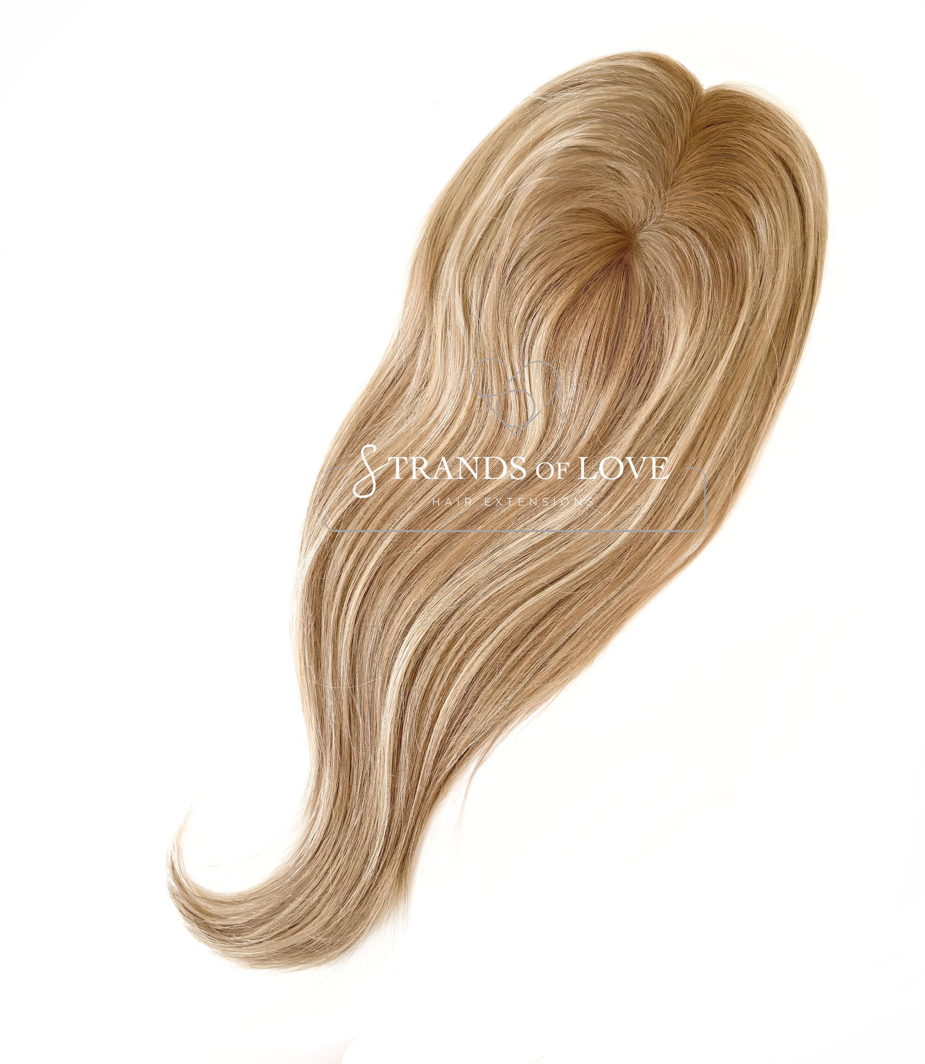 Crown Topper Clip-In - Crème Brûlée Balayage - (#20-Silver/10) - Mono