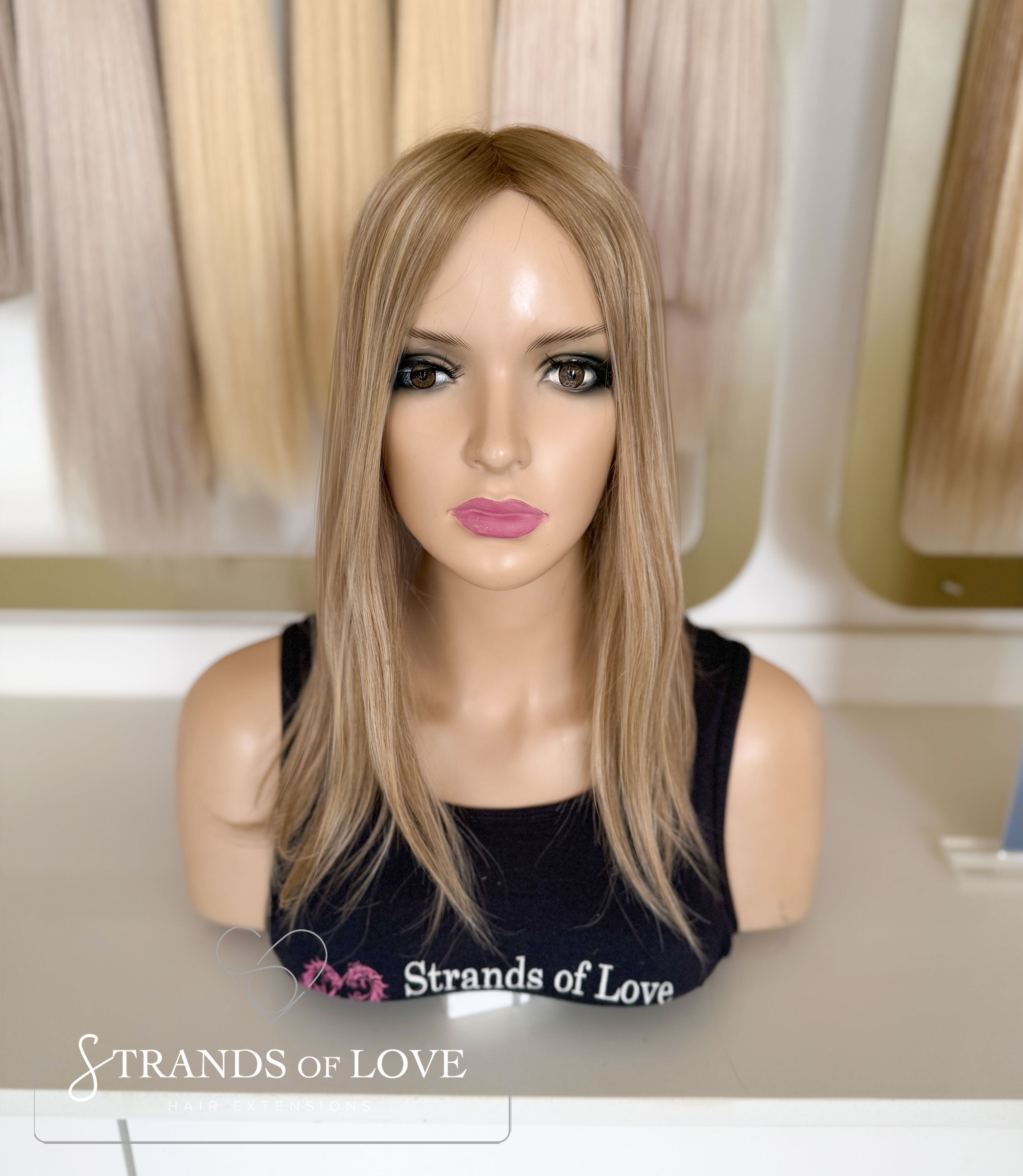 Crown Topper Clip-In - Crème Brûlée Balayage - (#20-Silver/10) - Mono