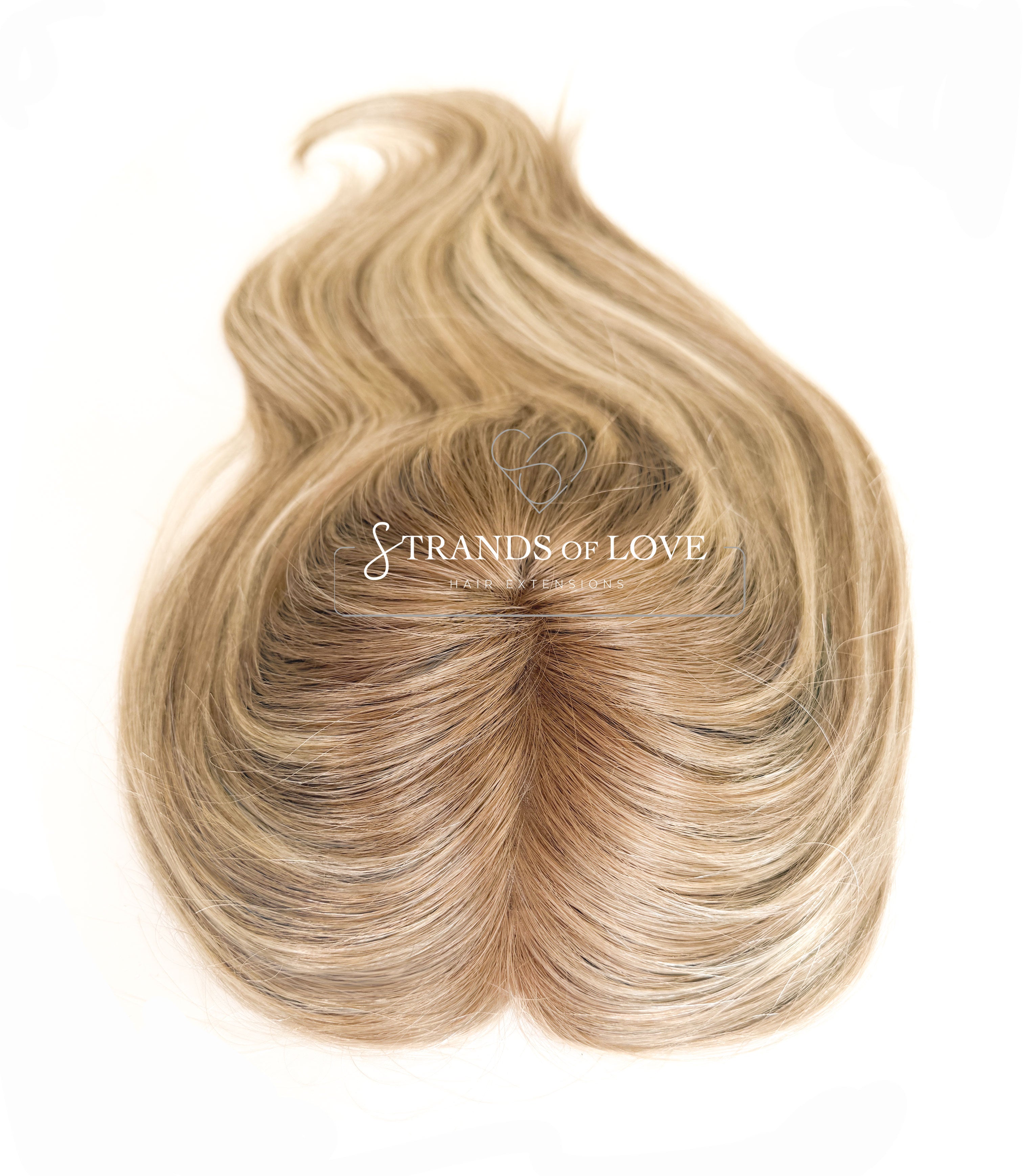 Crown Topper Clip-In - Crème Brûlée Balayage - (#20-Silver/10) - Mono
