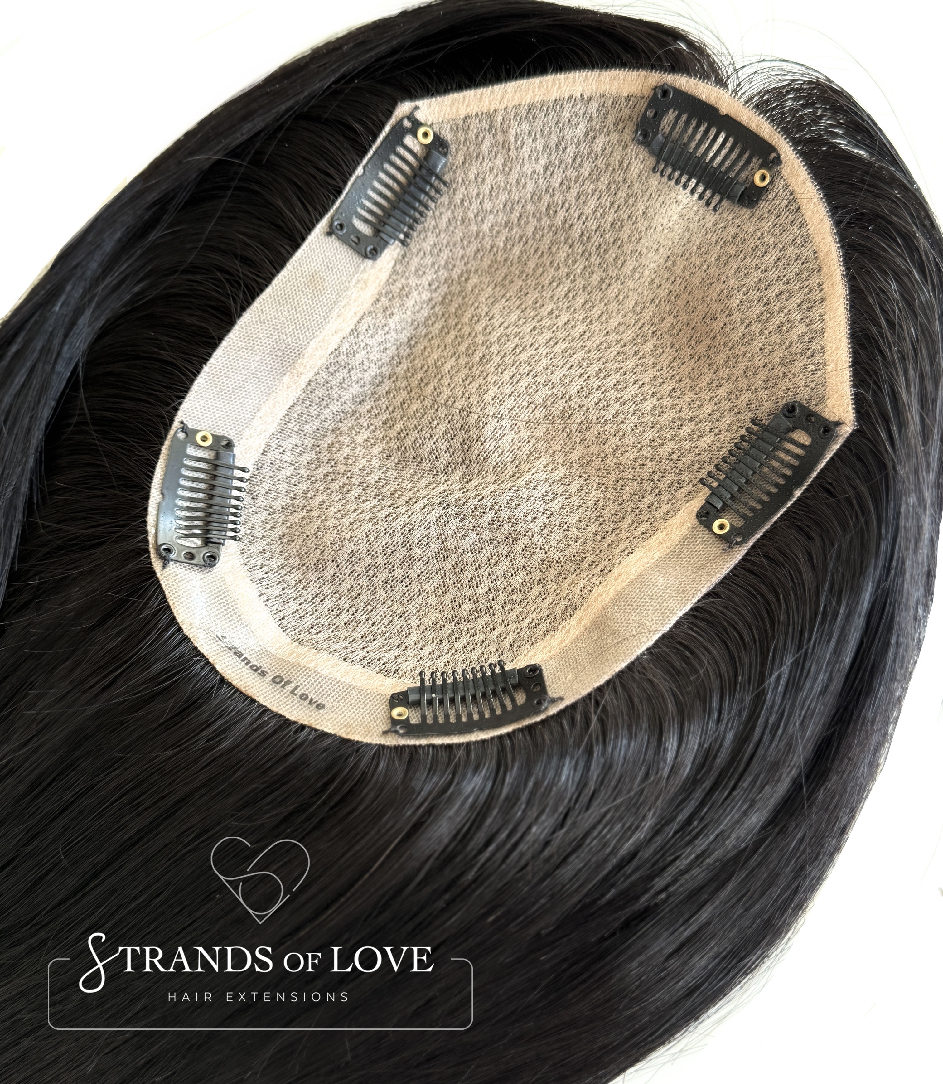 Crown Topper Clip-In - Jet Black (#1) - Skin