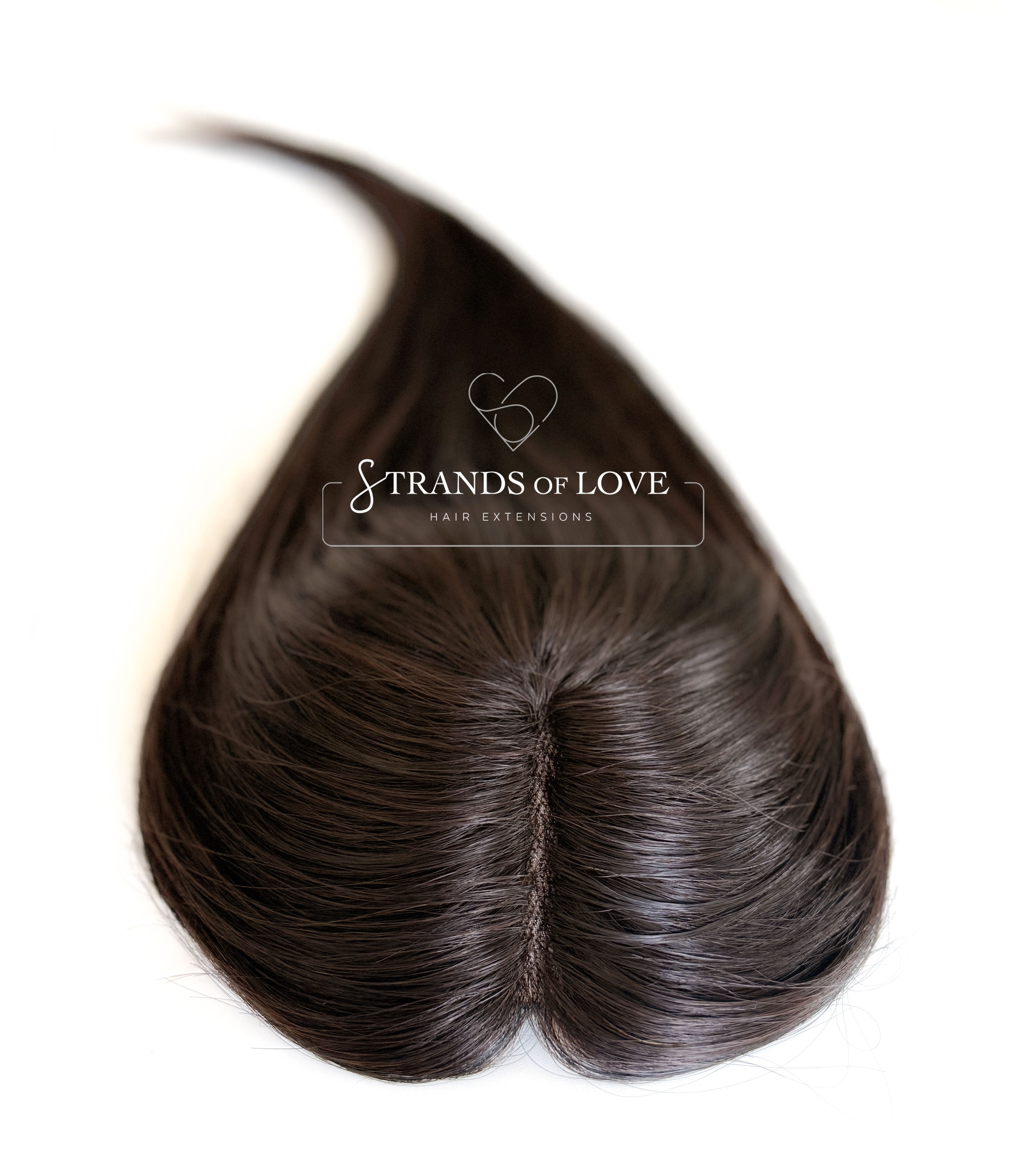 Crown Topper Clip-In - Espresso (#1B) - HD Silk