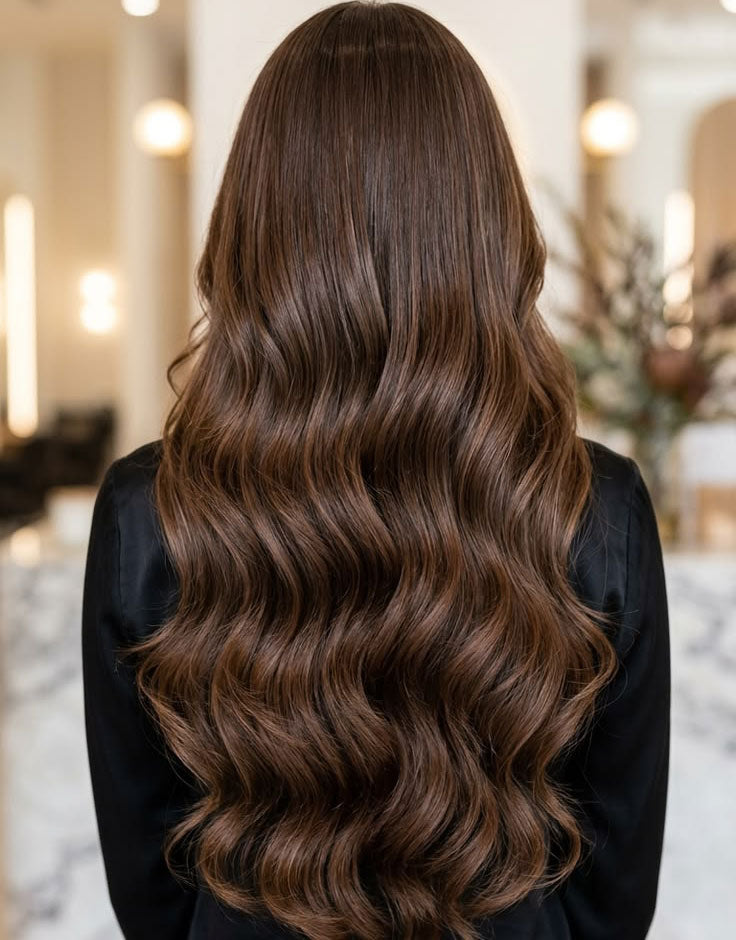 Classic Clip-In Hair Extensions - Chestnut Brown (#4)
