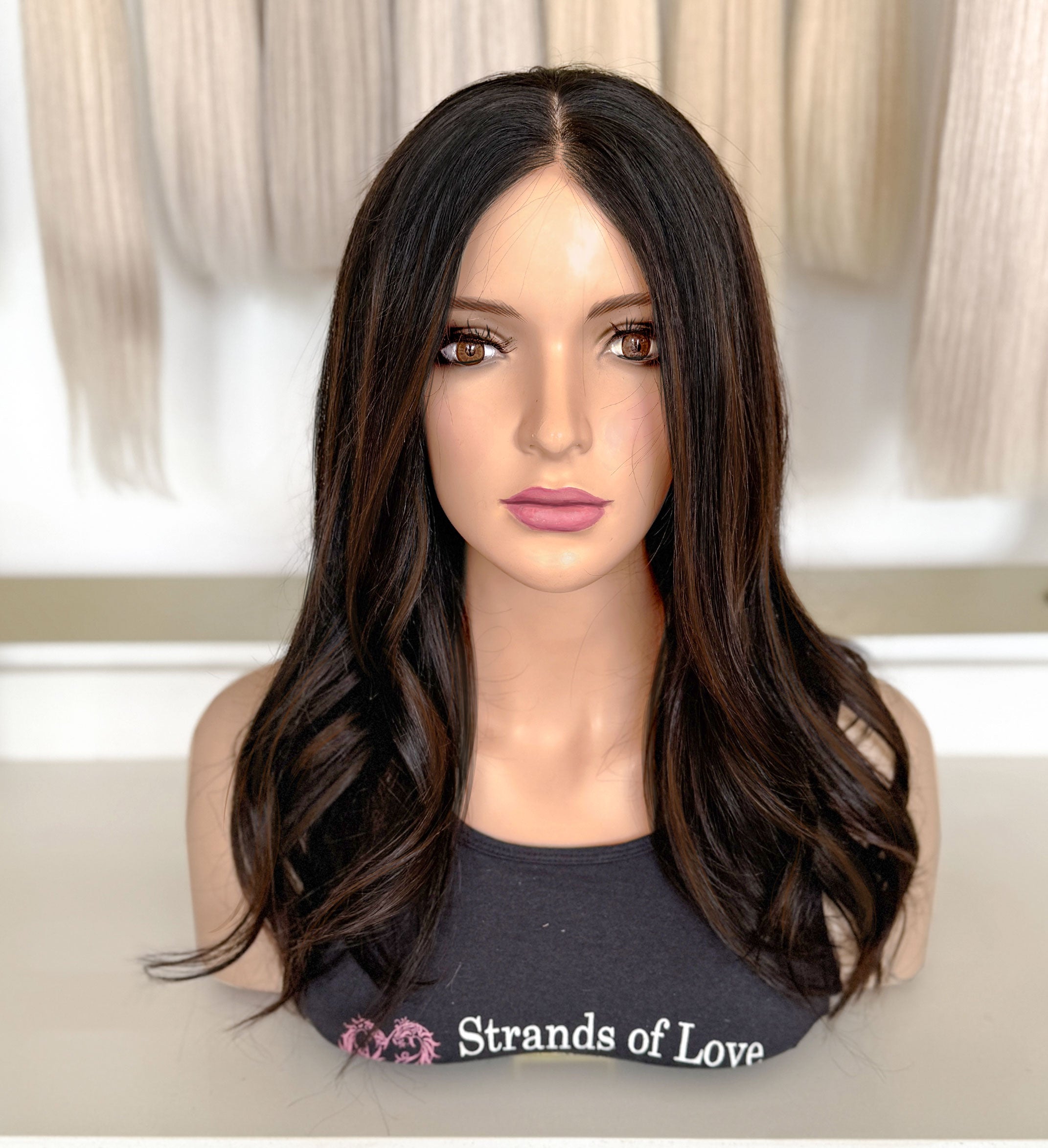 EMMA - Full Wig - Cafe Mocha (#1B/2) - SKIN top with lace front