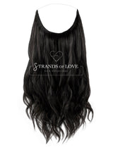 20 Inch / 50 cm Halo Hair Piece -Jet Black (#1)