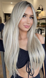 20 Inch / 50 cm Halo Hair Piece -Ice Blonde (#ICE)