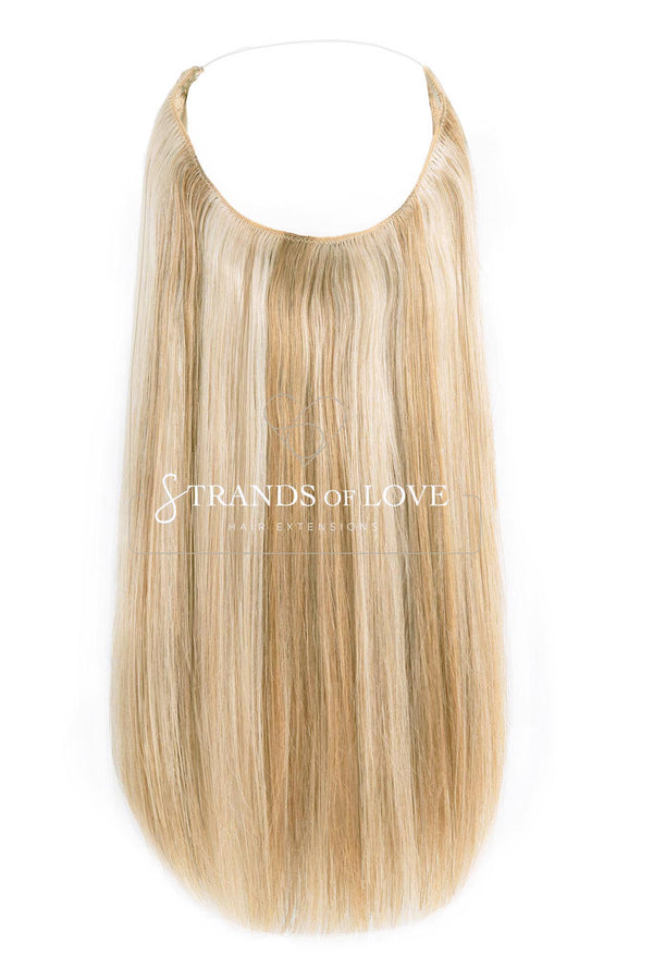 20 Inch / 50 cm Halo Hair Piece -Vanilla Cream (#60/20)