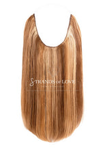 20 Inch / 50 cm Halo Hair Piece -Honey Highlight (#4/8/20)