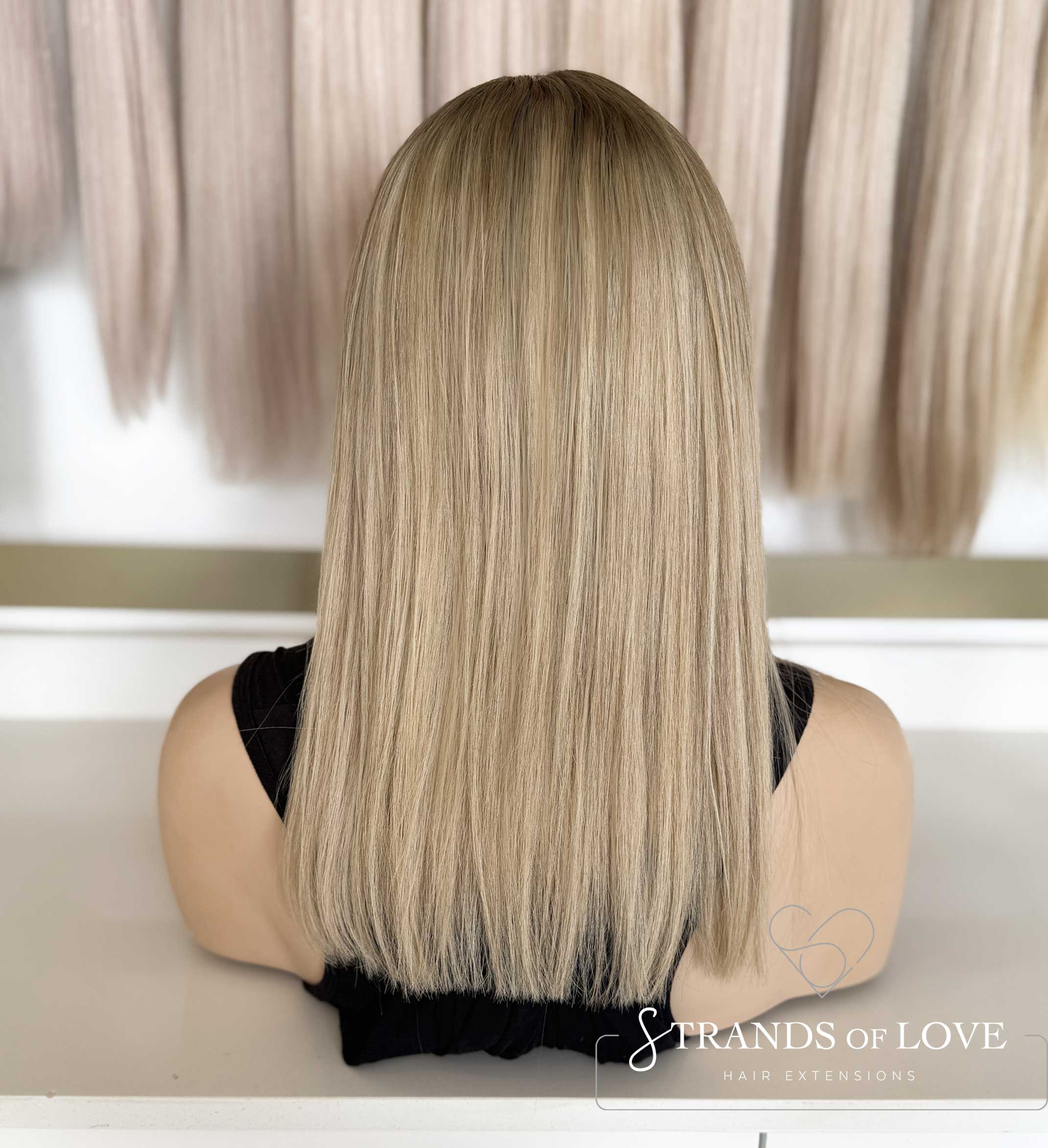 JESSIE - Full Wig -Silver blonde with #7 root (#7-Sil) - Lace Front