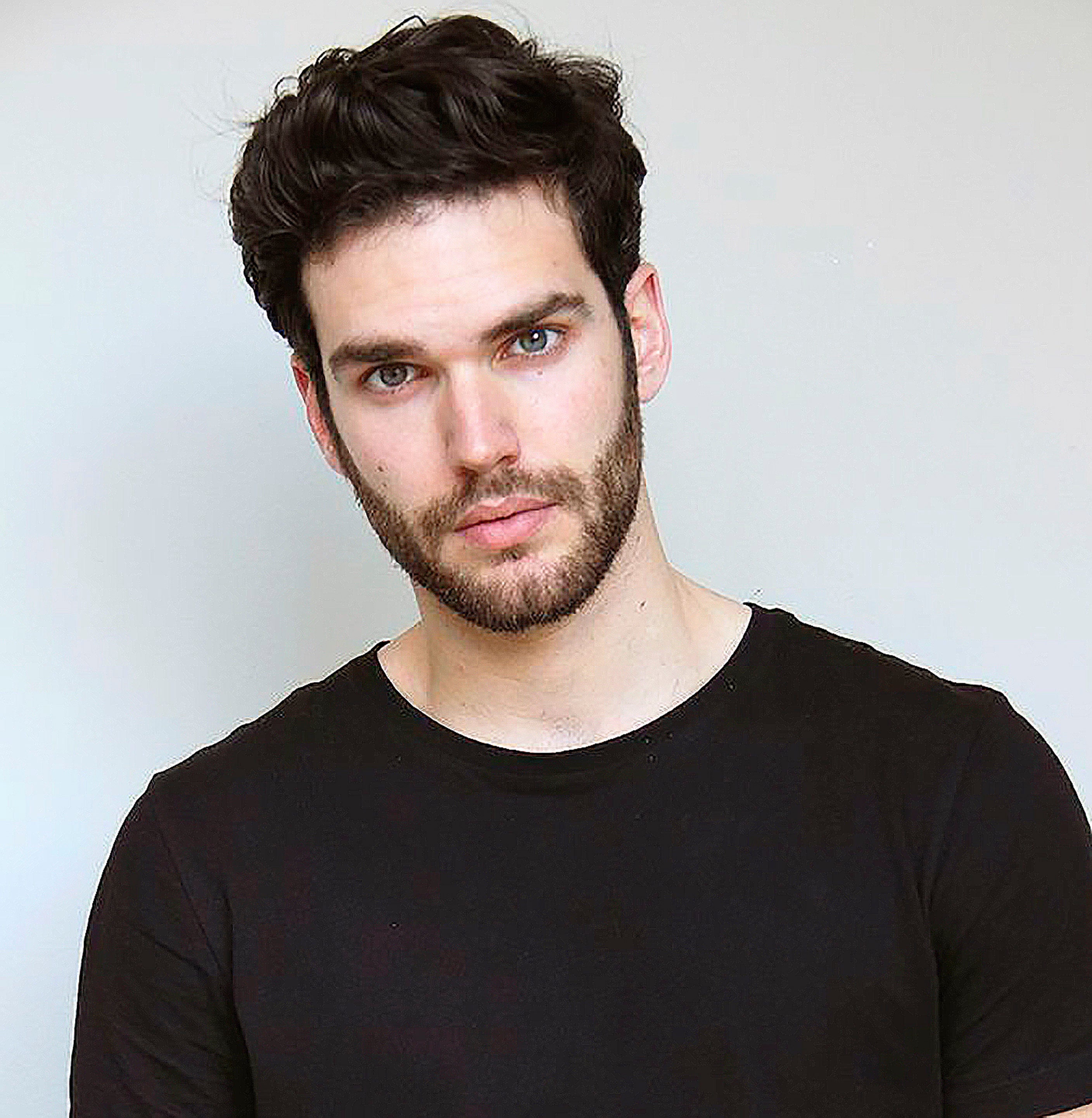 Men's Non-Surgical Hair System 003 - Darkest Brown (#1B) - Lace With Skin Parimeter