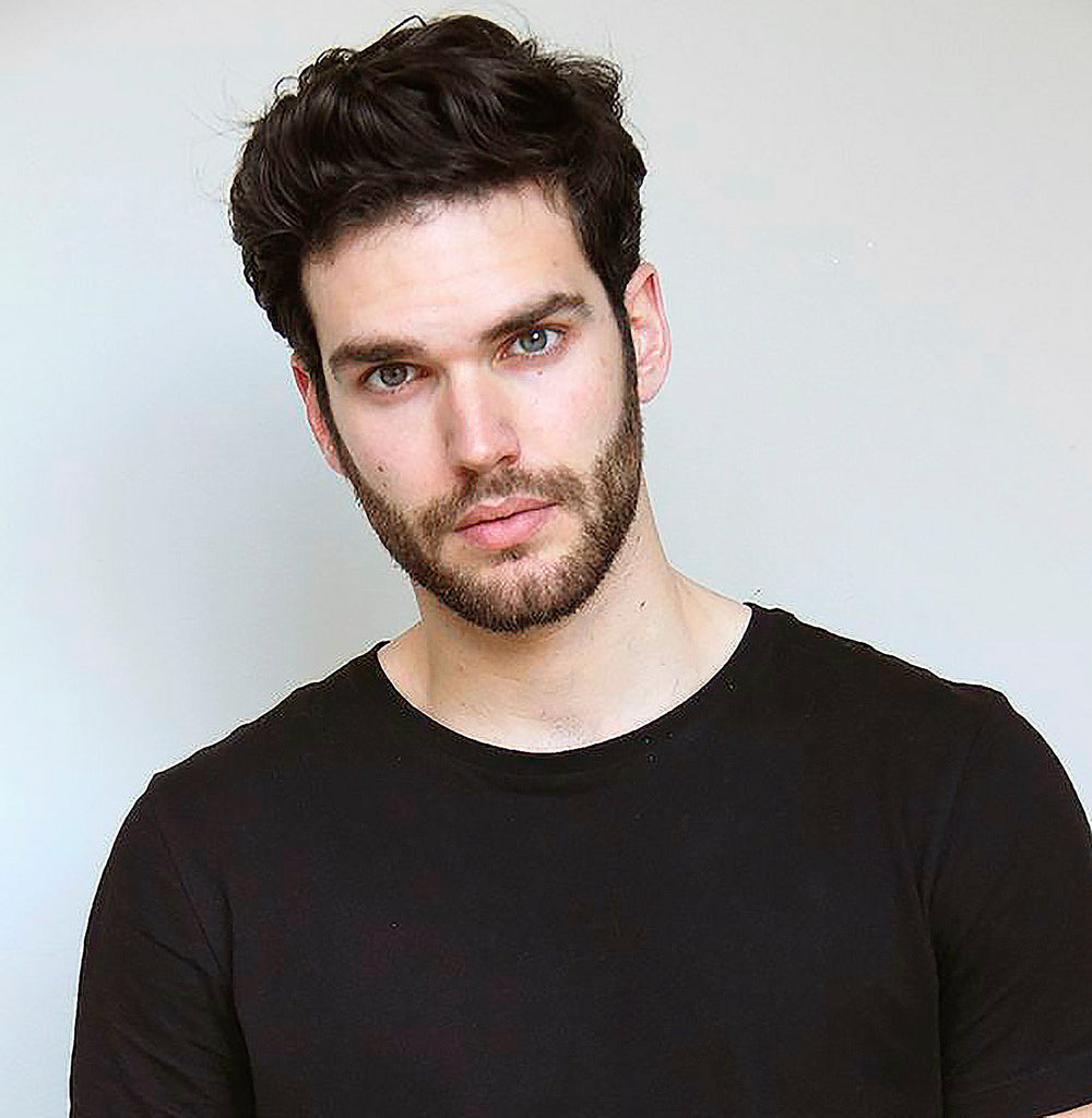 Men's Non-Surgical Hair System 003 - Darkest Brown (#1B) - Lace With Skin Parimeter