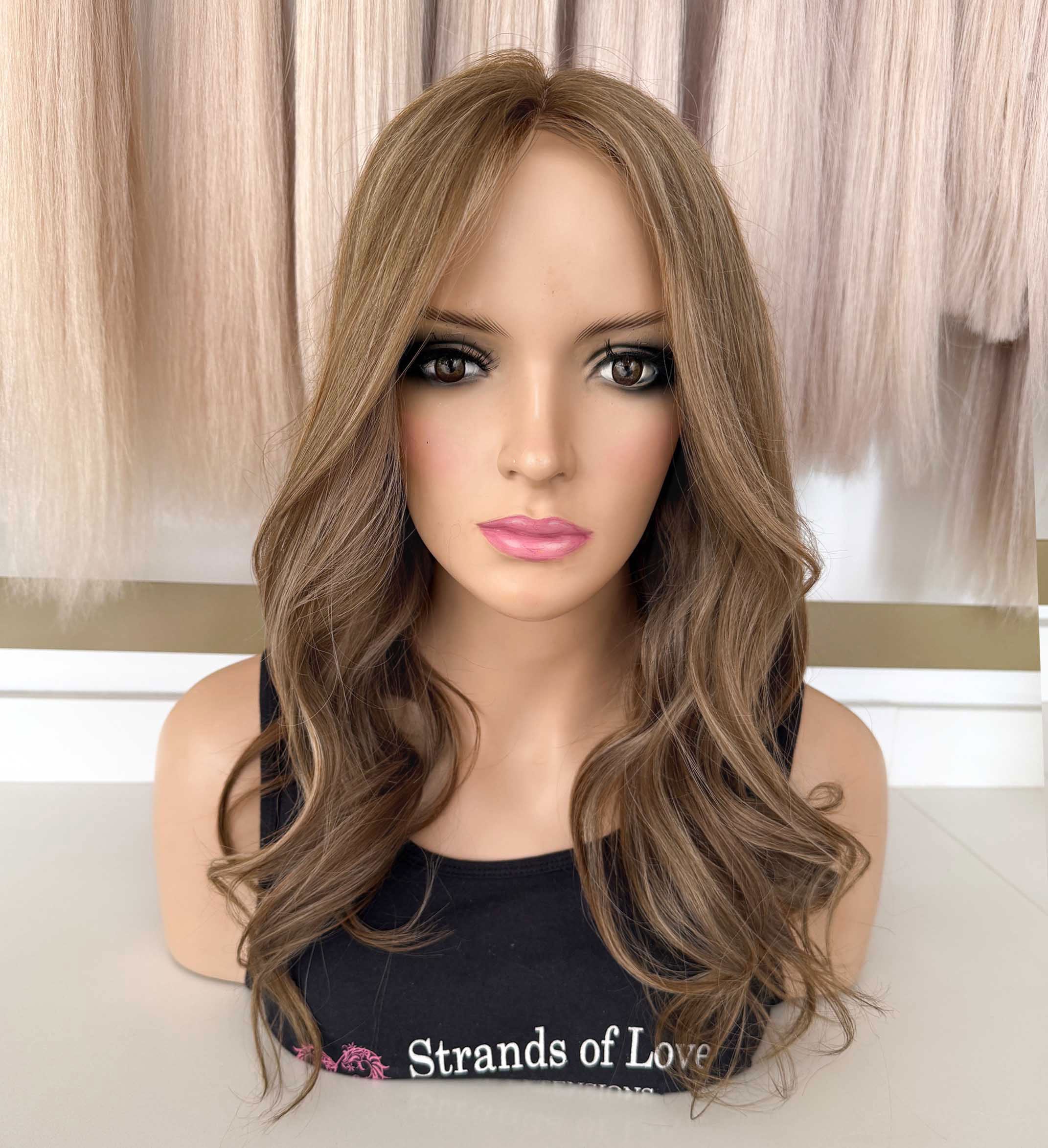 KYLIE - Full Wig -  Cinnamon Dream (#7/20) - SKIN top with Lace front