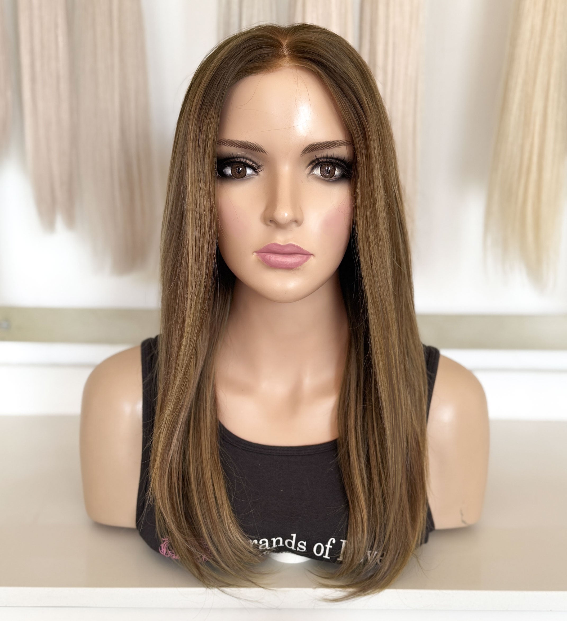 KYLIE - Full Wig -  Cinnamon Dream (#7/20) - Skin Crown with Lace front