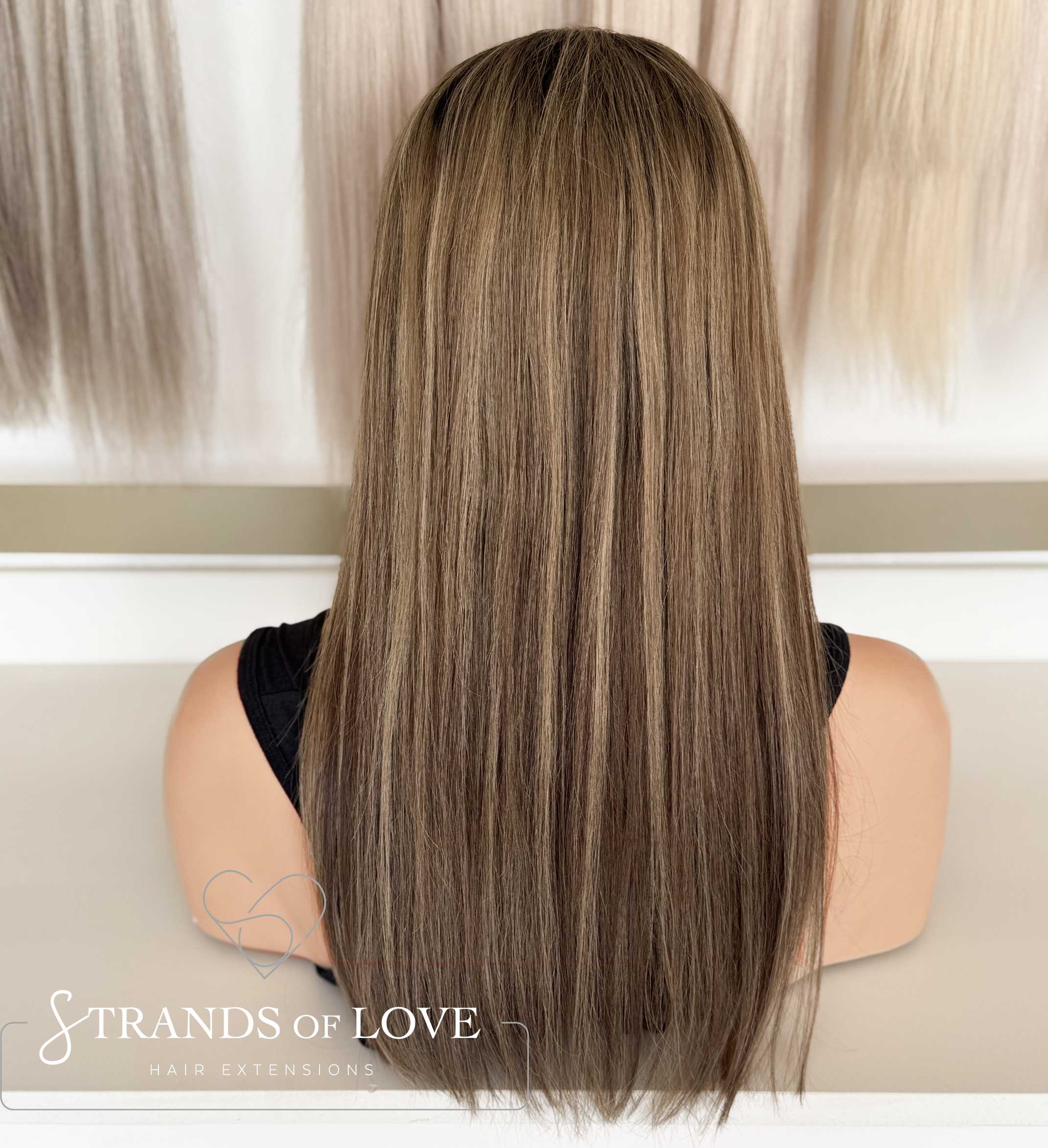 ROMY - Full Wig - Ash Brown Highlight (#2/7/Sil) - Lace Front