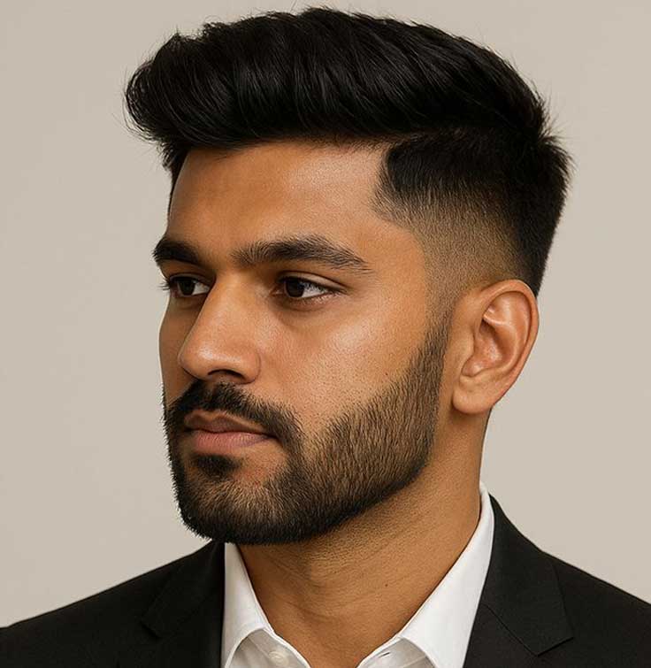 Men's Non-Surgical Hair System 001 - Black (#1) - Lace Base