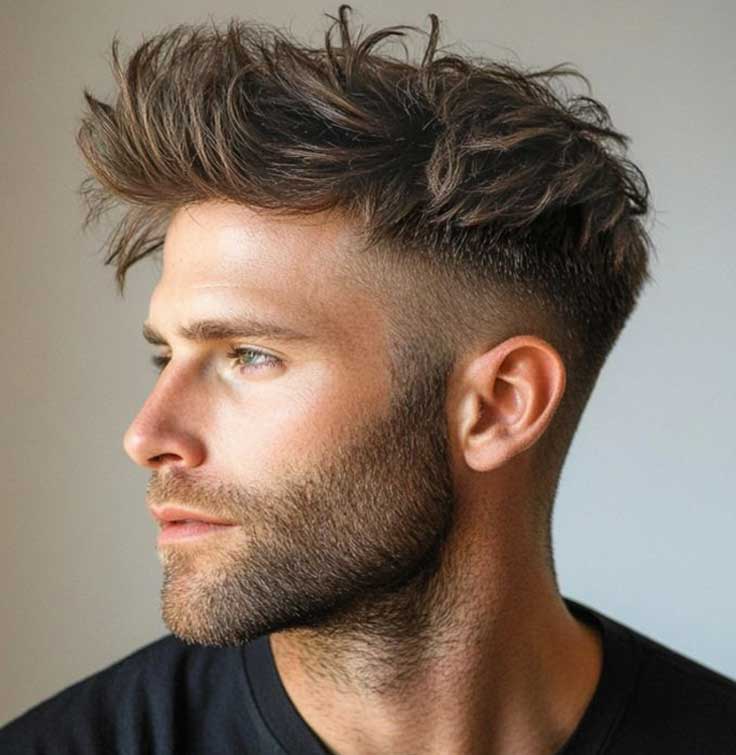 Men's Non-Surgical Hair System 009 - Ash Brown (#5) - Skin Base