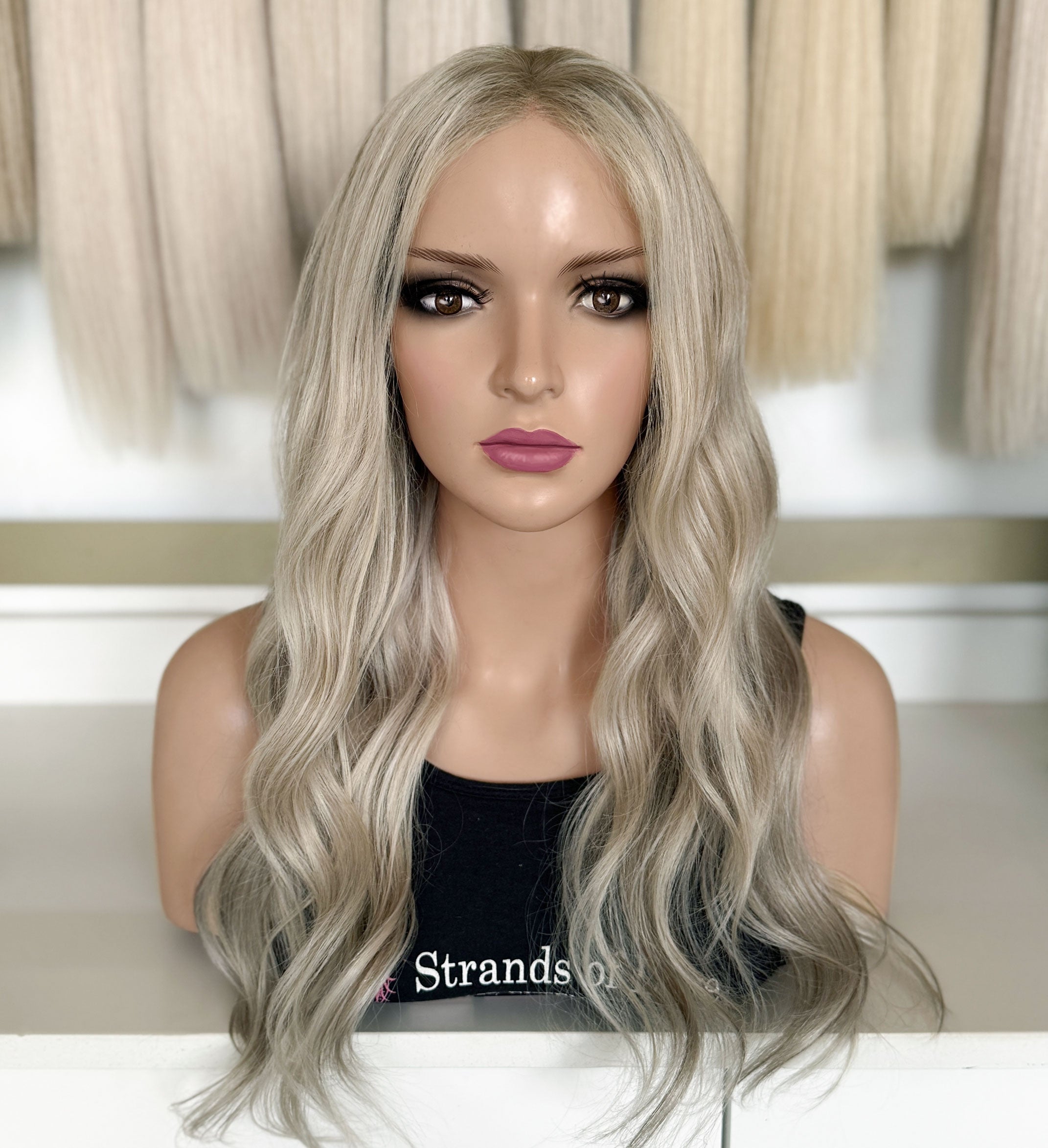 MIEKE - Full Wig - Silver Blonde Highlights (#Silver/7) - Lace front