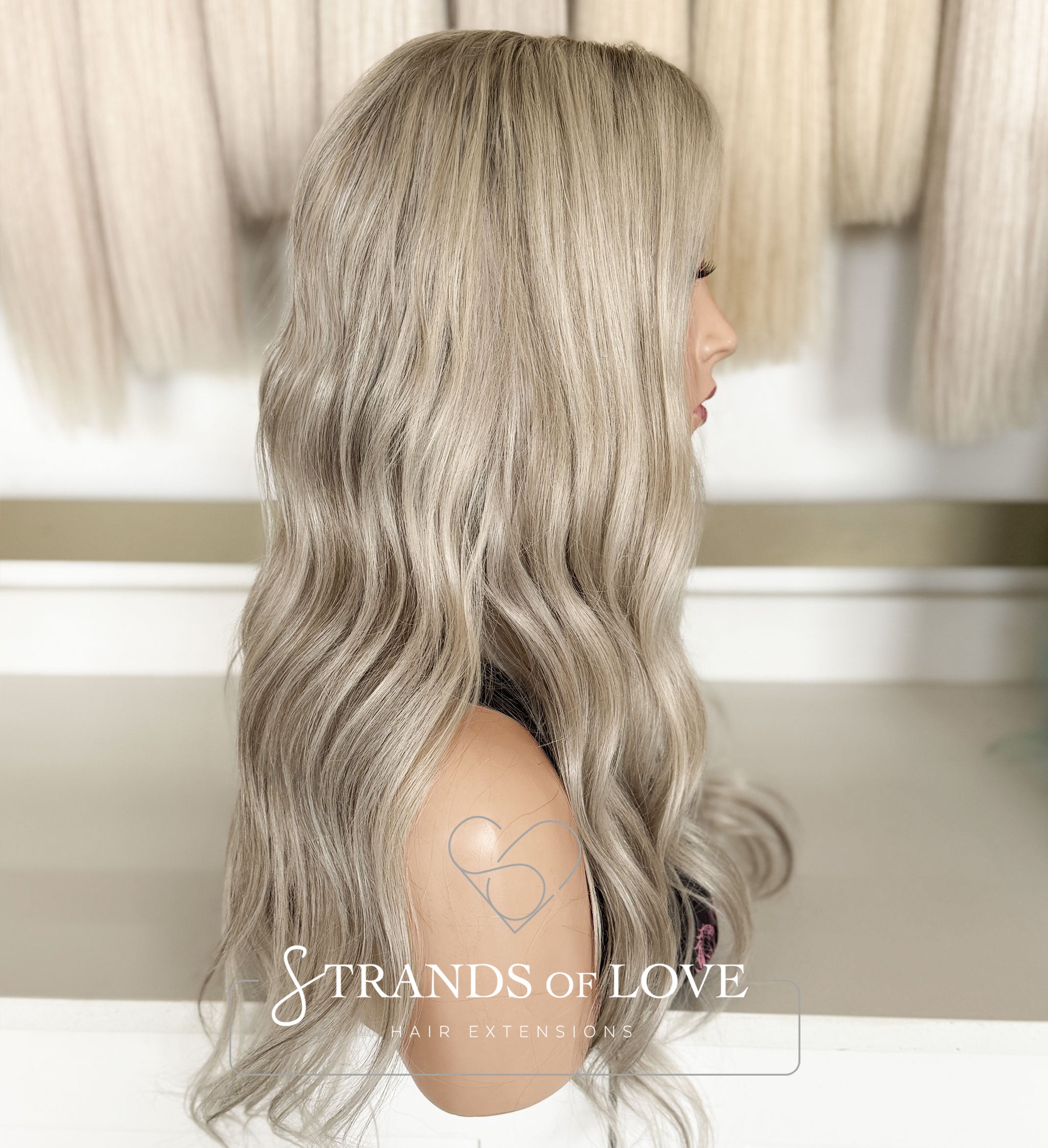 MIEKE - Full Wig - Silver Blonde Highlights (#Silver/7) - Lace front