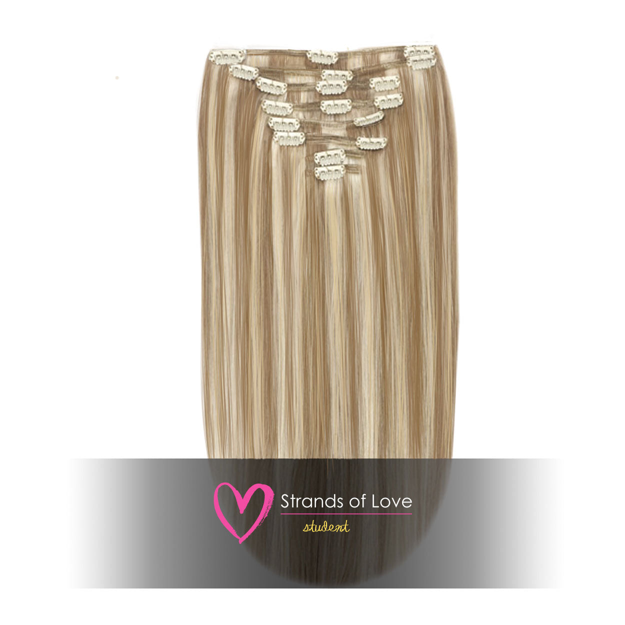 SOL Clip-In Hair Extensions - Coconut Cream (#60/10)