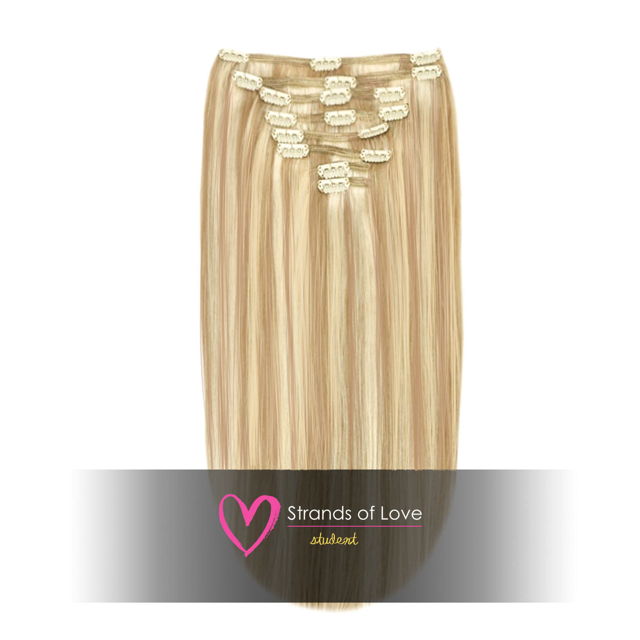 SOL Clip-in Hair Extensions - Vanilla Cream (#60/20)