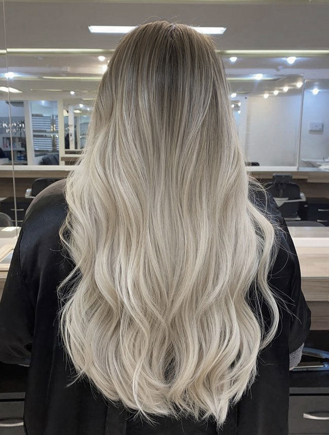 SOL Clip-in Hair Extensions - Malibu Ash Ombré - (#7-Ice)