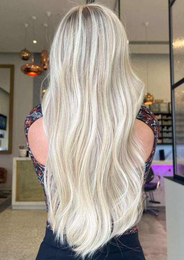 Classic Clip-In Hair Extensions - Platinum Blonde (#Silver)