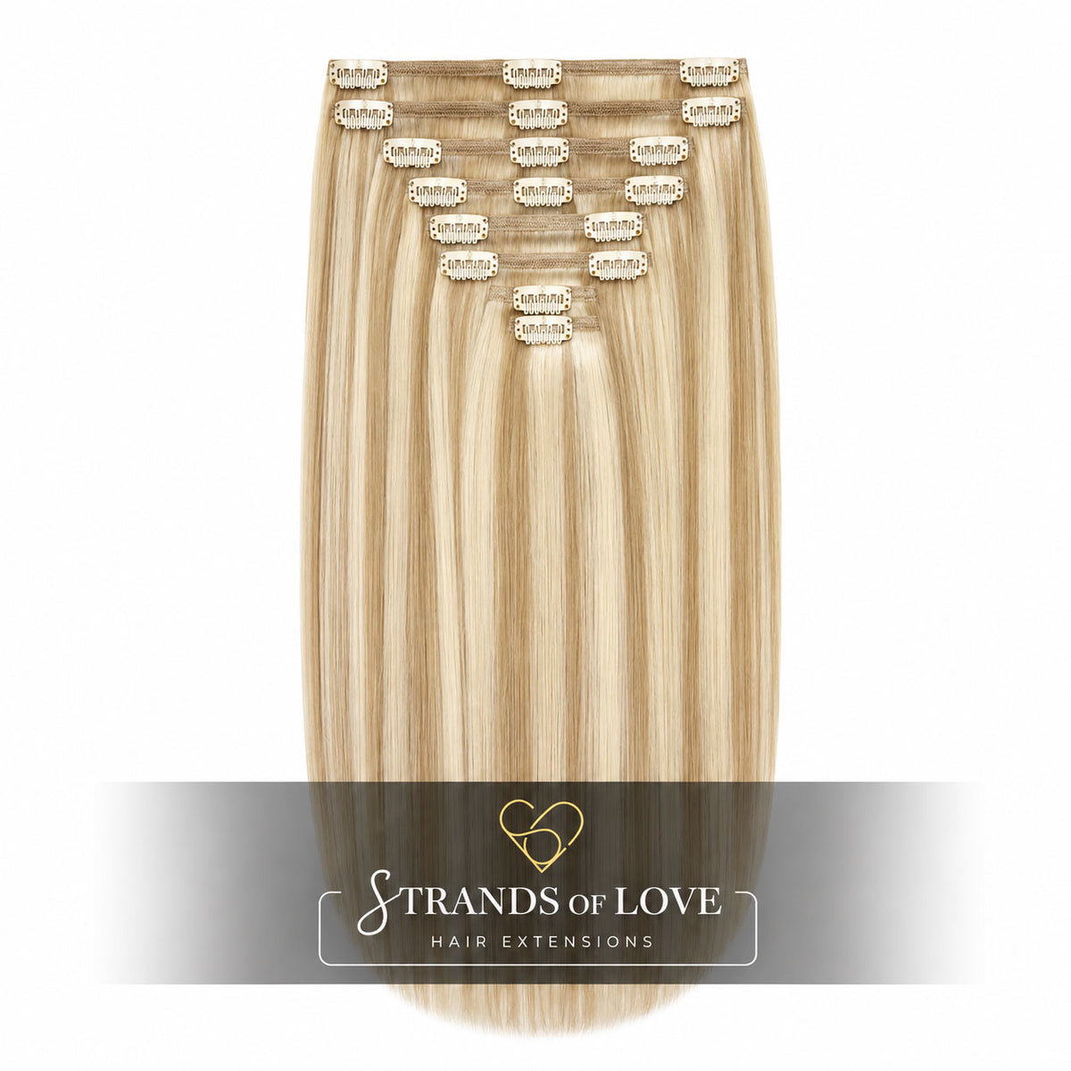 SOL Clip-in Hair Extensions - Vanilla Cream (#60/20)