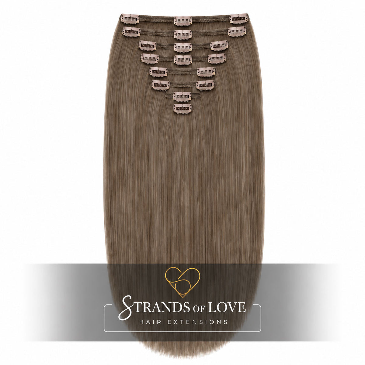 SOL Clip-In Hair Extensions - Camo Brown (#7)
