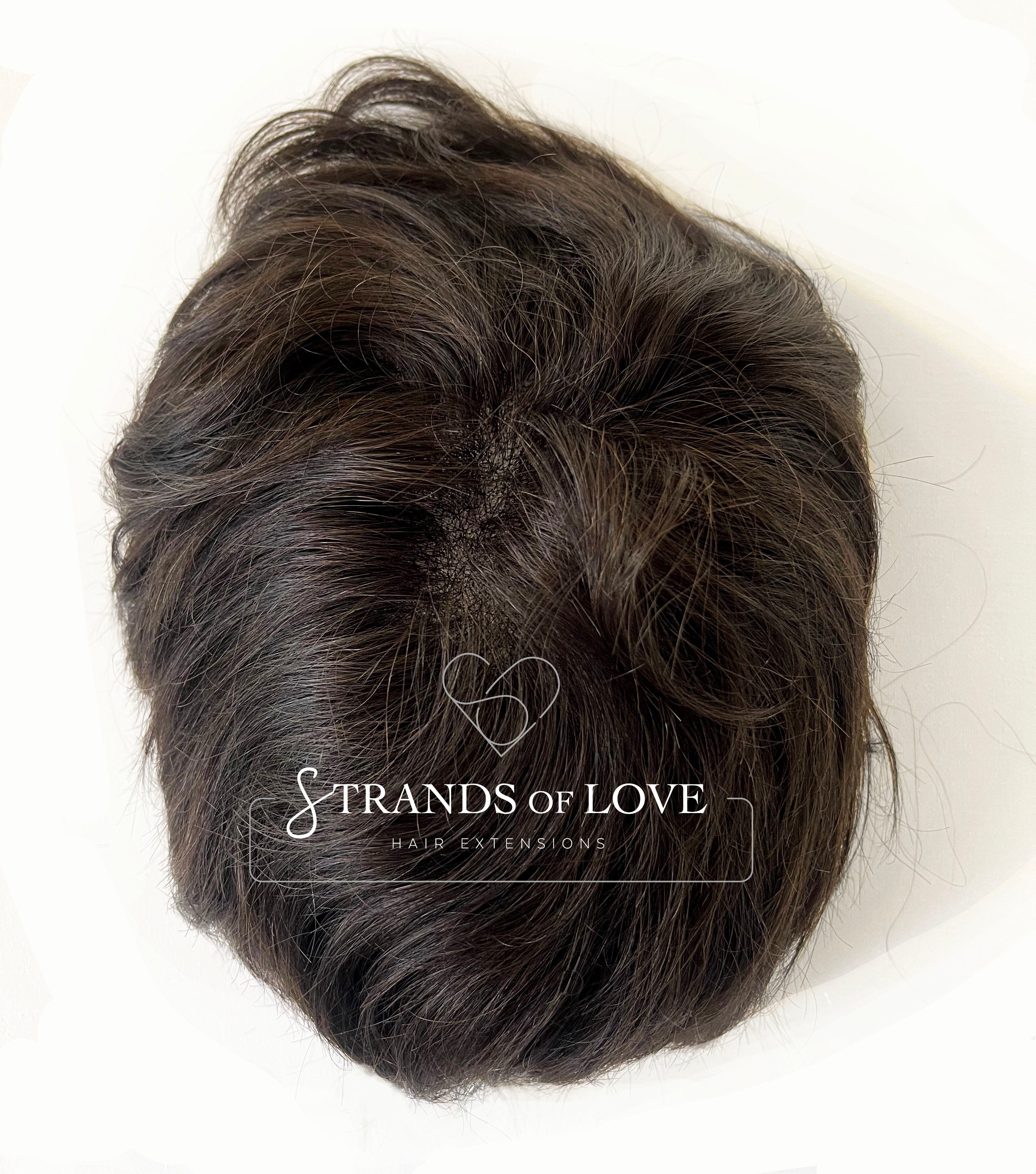 Men's Non-Surgical Hair System 005 - Dark Brown (#2) - Lace Base