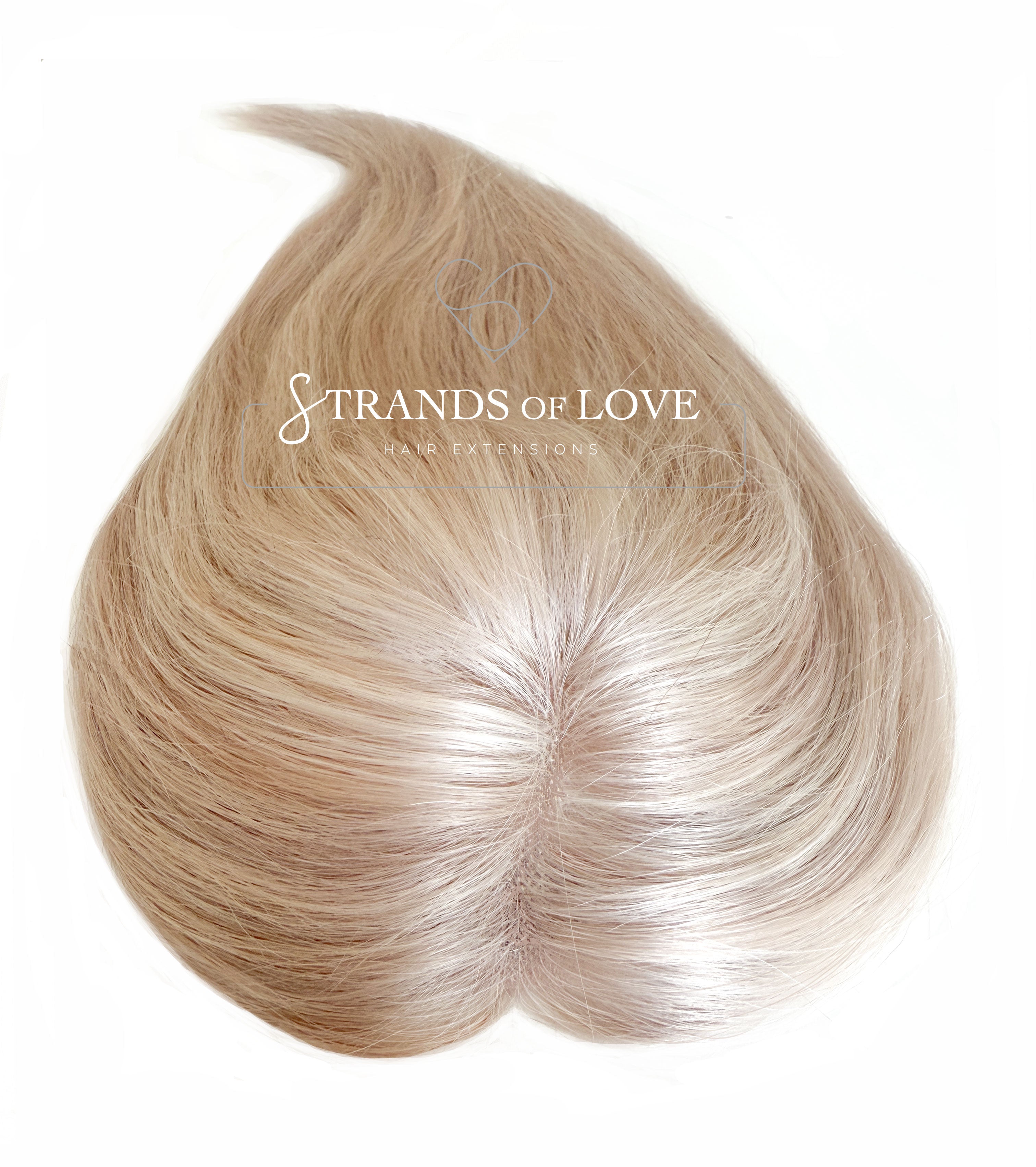 Crown Topper Clip-In - Champagne Blonde - (#C-Ice) - Mono