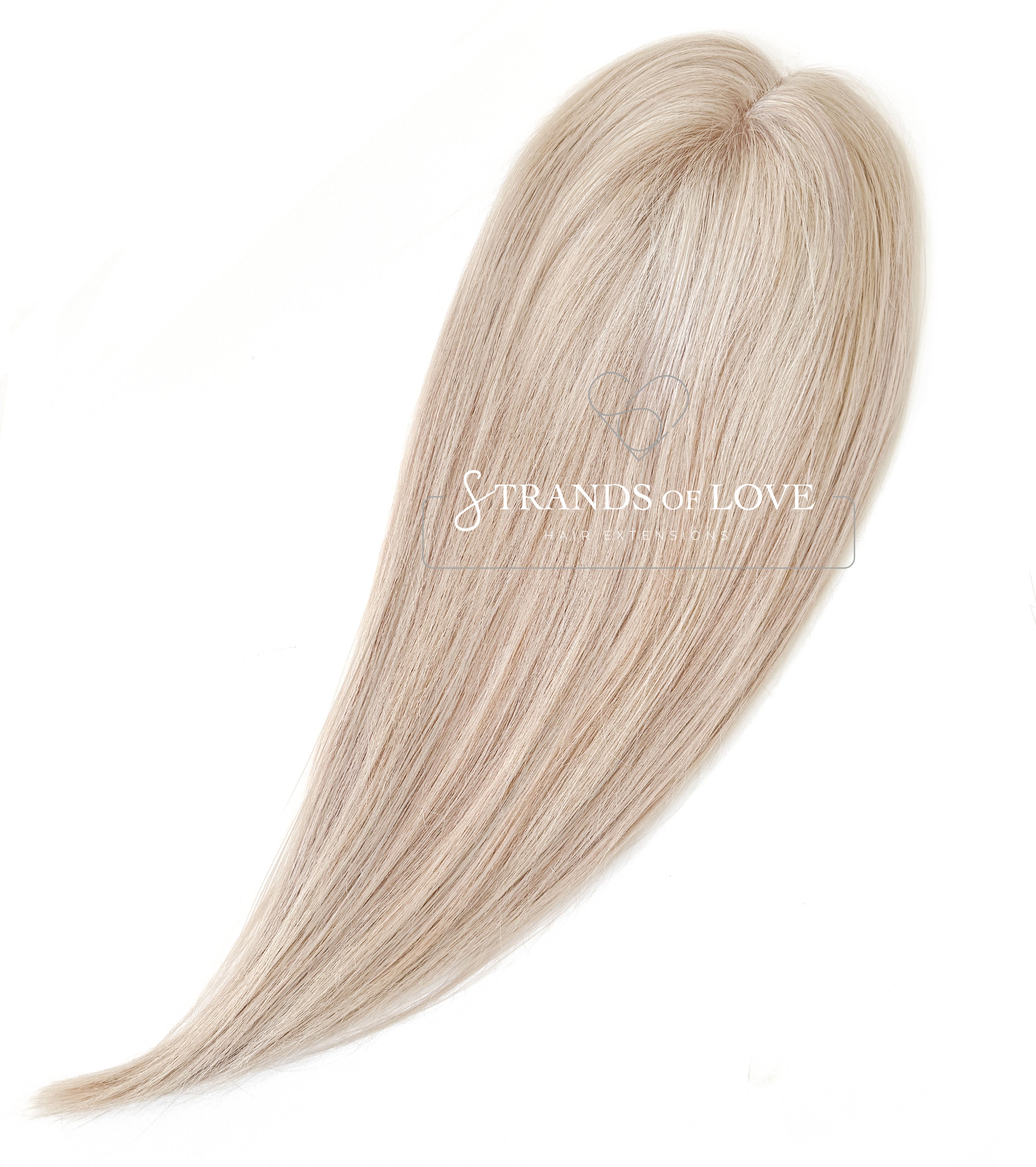 Crown Topper Clip-In - Champagne Blonde - (#C-Ice) - Mono