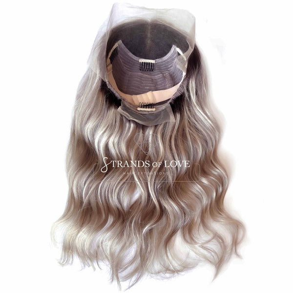 Full Wig - Ash Highlight (#Silver/7) - Lace Front