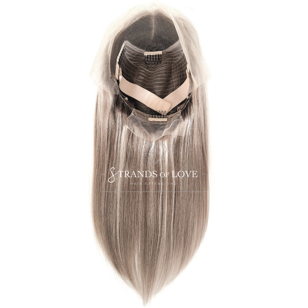 Full Wig - Ash Highlight (#Silver/7) - Straight - Lace Front