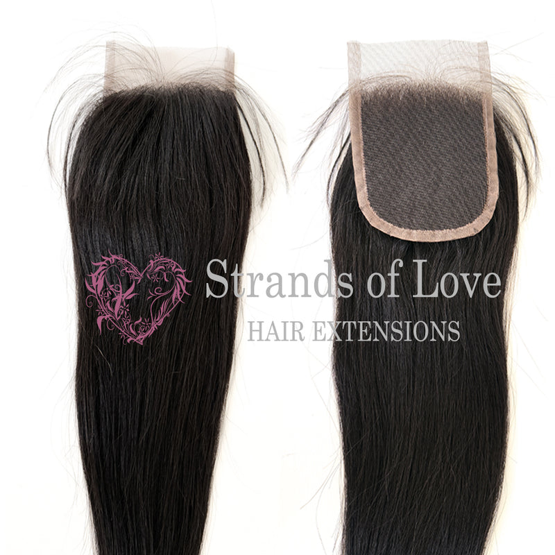 Lace Closure - Espresso Brown #1B (Straight)