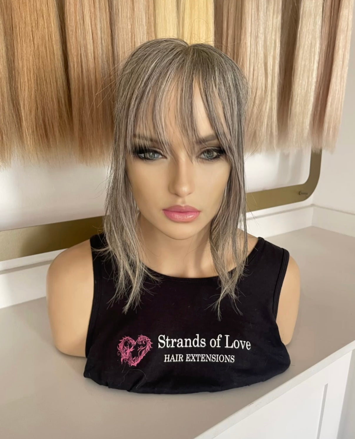 Crown Topper Clip-In - Natural Grey (#Grey) - Skin