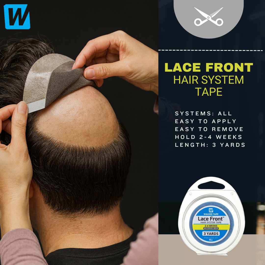 Men's Non-Surgical Hair System LACE FRONT TAPE