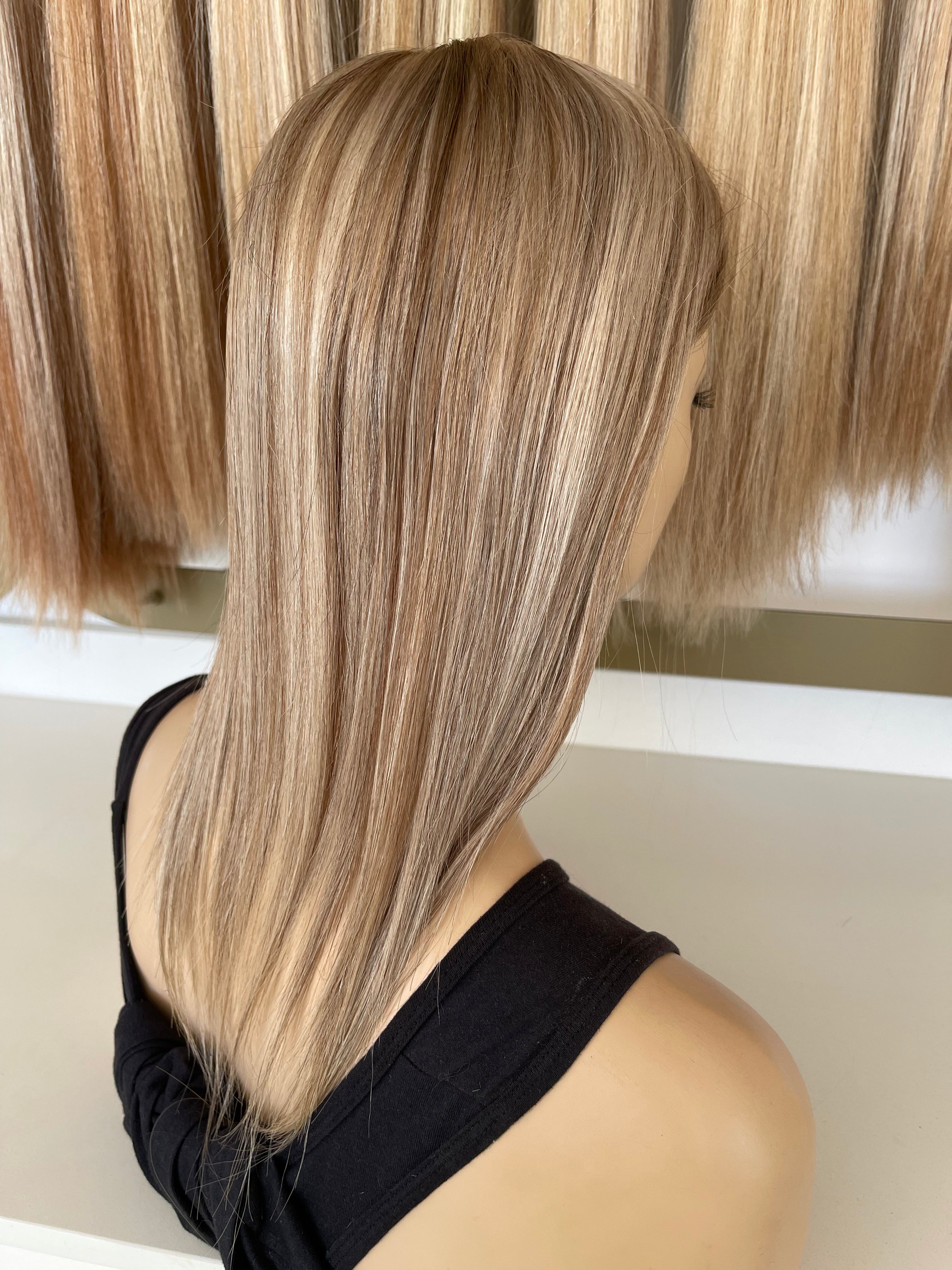Crown Topper Clip-In - Ash Highlight (#Silver/7) - HD Silk