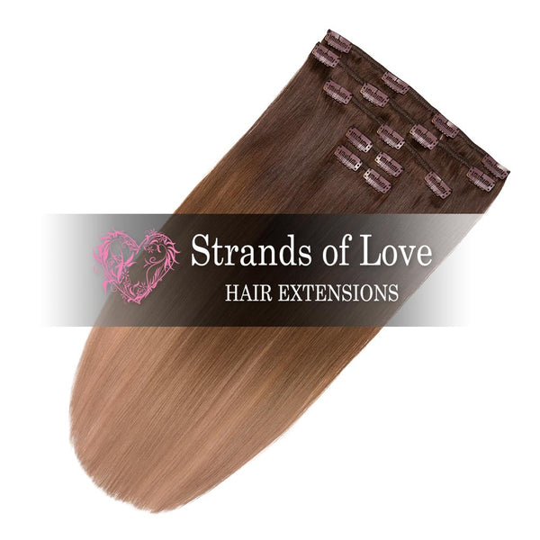 Strands of Love 20 Inch Classic Clip-In Hair Extensions 2-8-20 Beverley Hills Ombre
