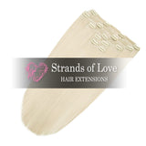 Strands of Love 20 Inch Classic Clip-In Hair Extensions 60 Summer Blonde