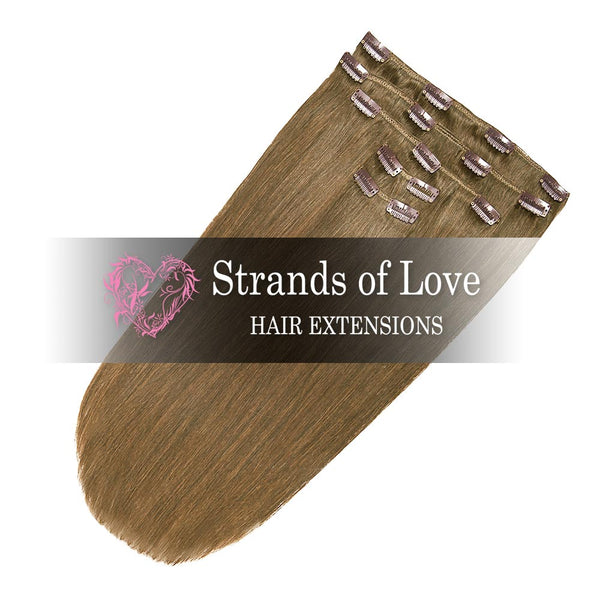 Strands of Love Clip-In Hair Extensions Camo Brown No #7