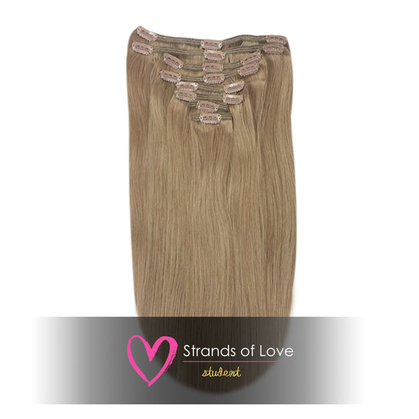 Student Clip-In Hair Extensions - Natural Dark Blonde (#10)