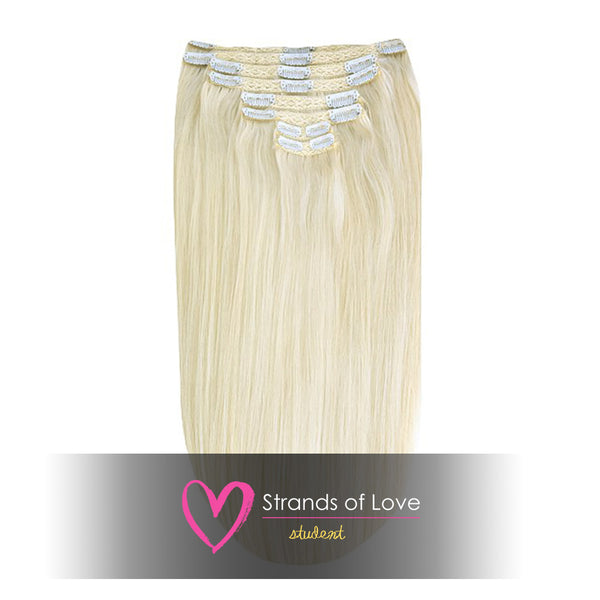 Student Clip-In Hair Extensions - Light Summer Blonde
