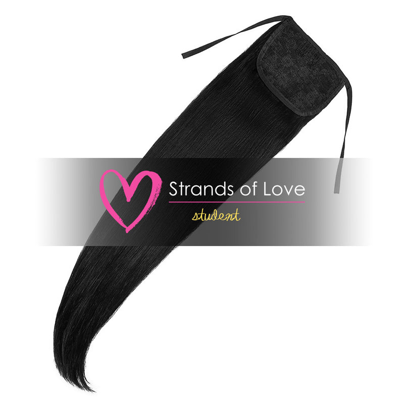 Strands of Love Student Ponytail Clip-In Jet Black #1